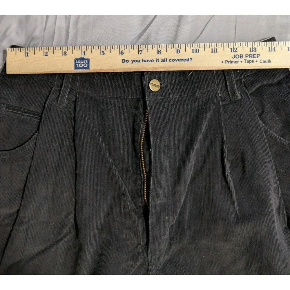 Vintage P.S. Gitano Corduroy Pants Womens‎ 12 Short NWT Pleated Tapered